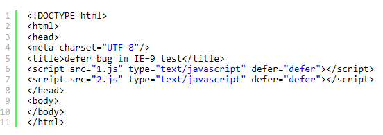 浏览器环境下JavaScript脚本加载与执行探析之defer与async特性