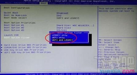 BIOS怎么开启UEFI模式启动电脑